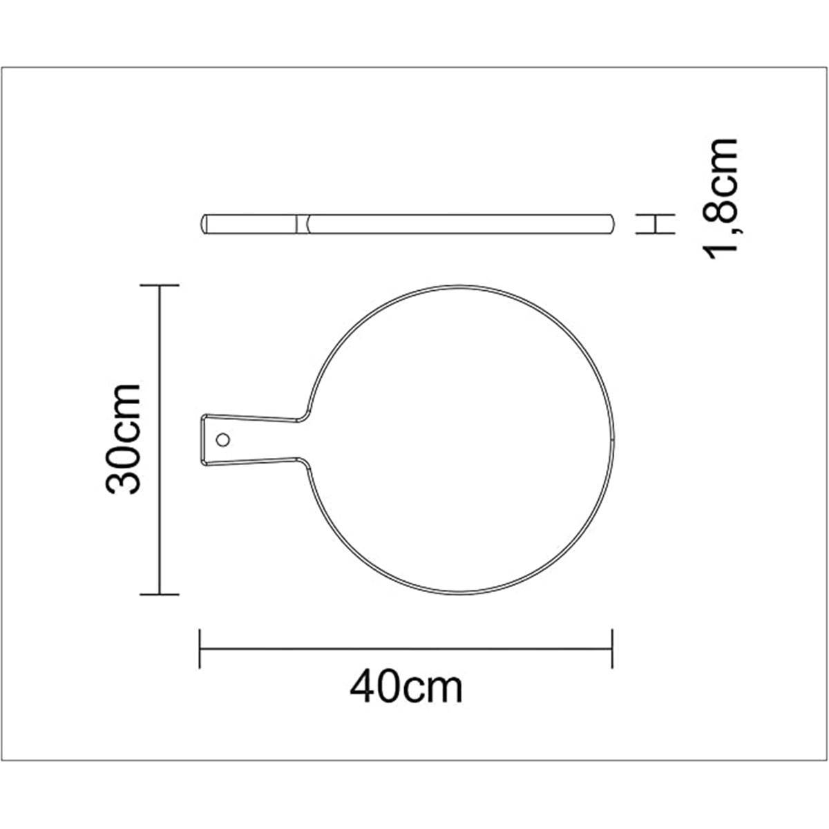 Planche de service en Teck L40 x l30 x H1,8 cm - Imagen 3