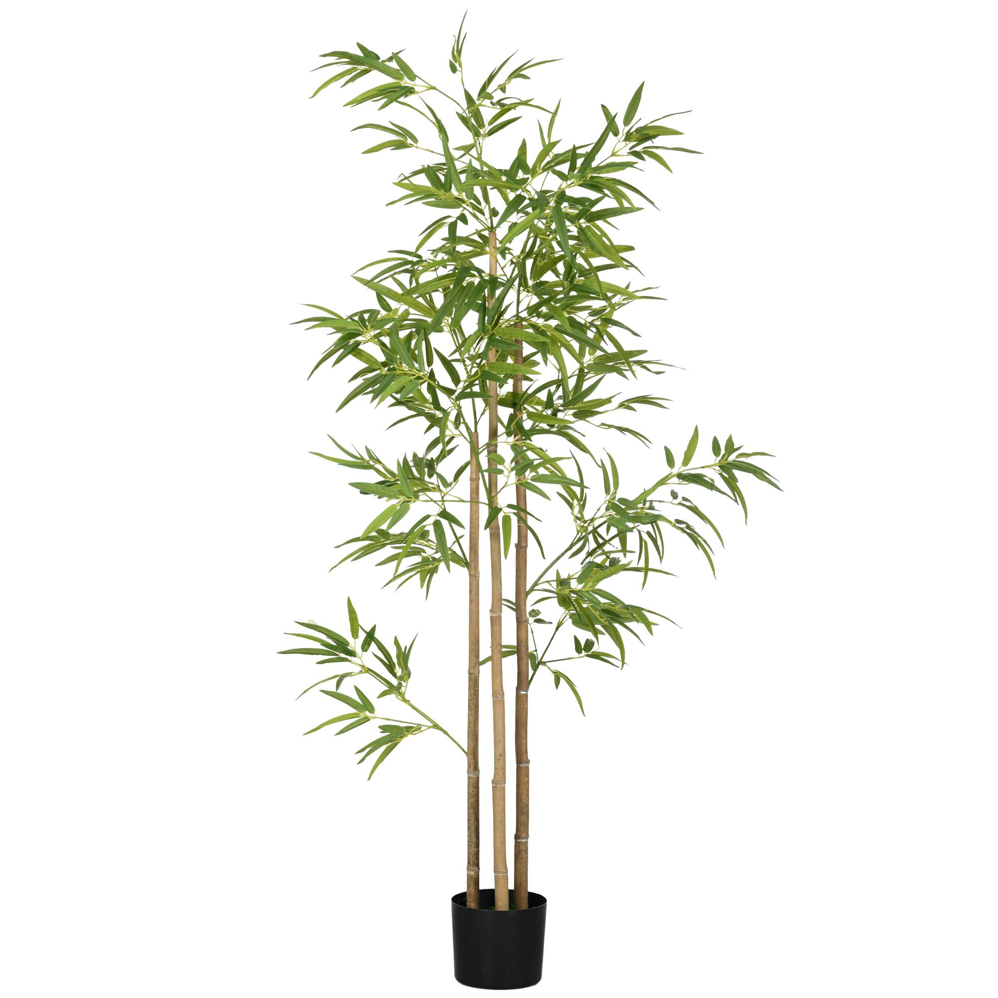 Bambou artificiel plastique vert 17 x 17 x 180 cm - PANGIVO - Image 2