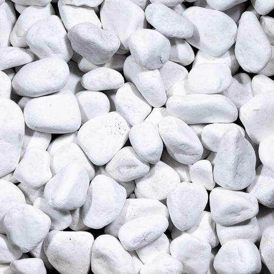RO'MA Nature - Galet Blanc Pur 40-60 mm - Sac 20 kg (0,2 m²) - RO'MA NATURE