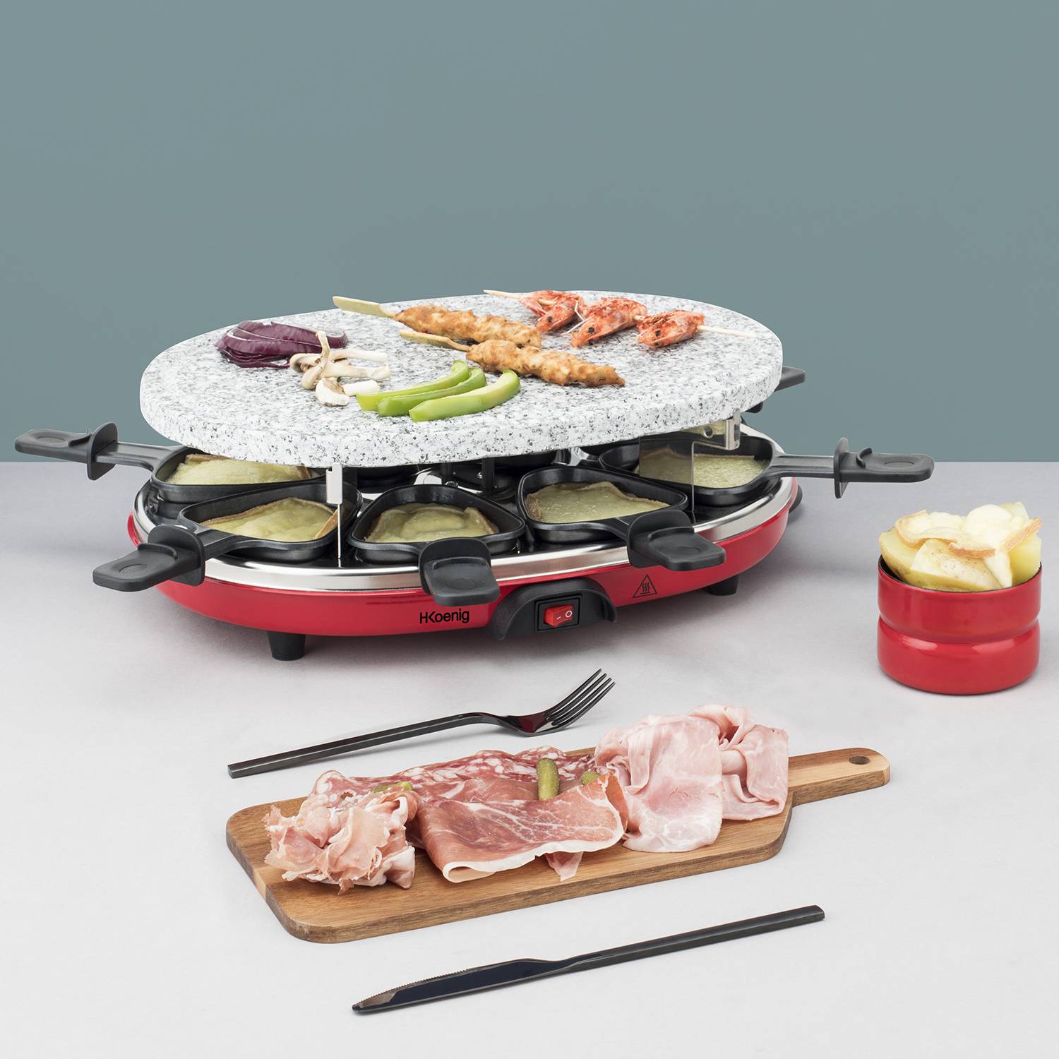 H.Koenig - Appareil à raclette 4 en 1 - RP412 H.Koenig - Imagen 8