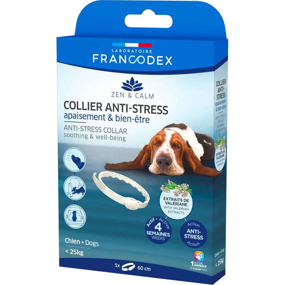Francodex - Collier anti-stress 60 cm apaisement et bien-être pour chien - Image 1