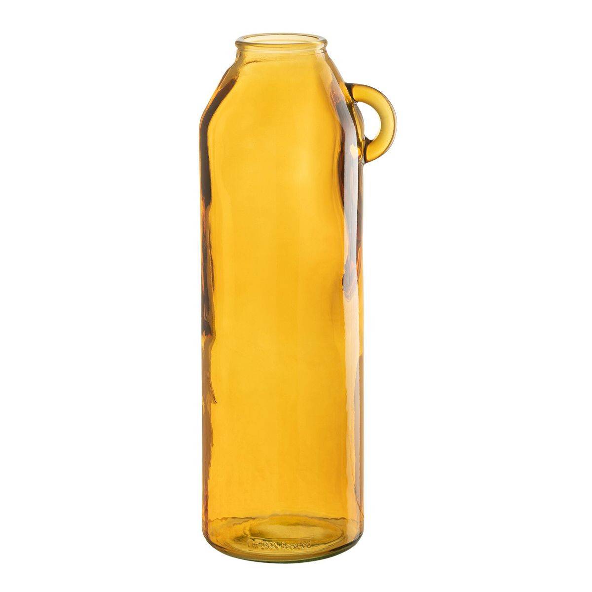 Vase Anse en Verre "Bouteille" 45cm Ocre - Image 1
