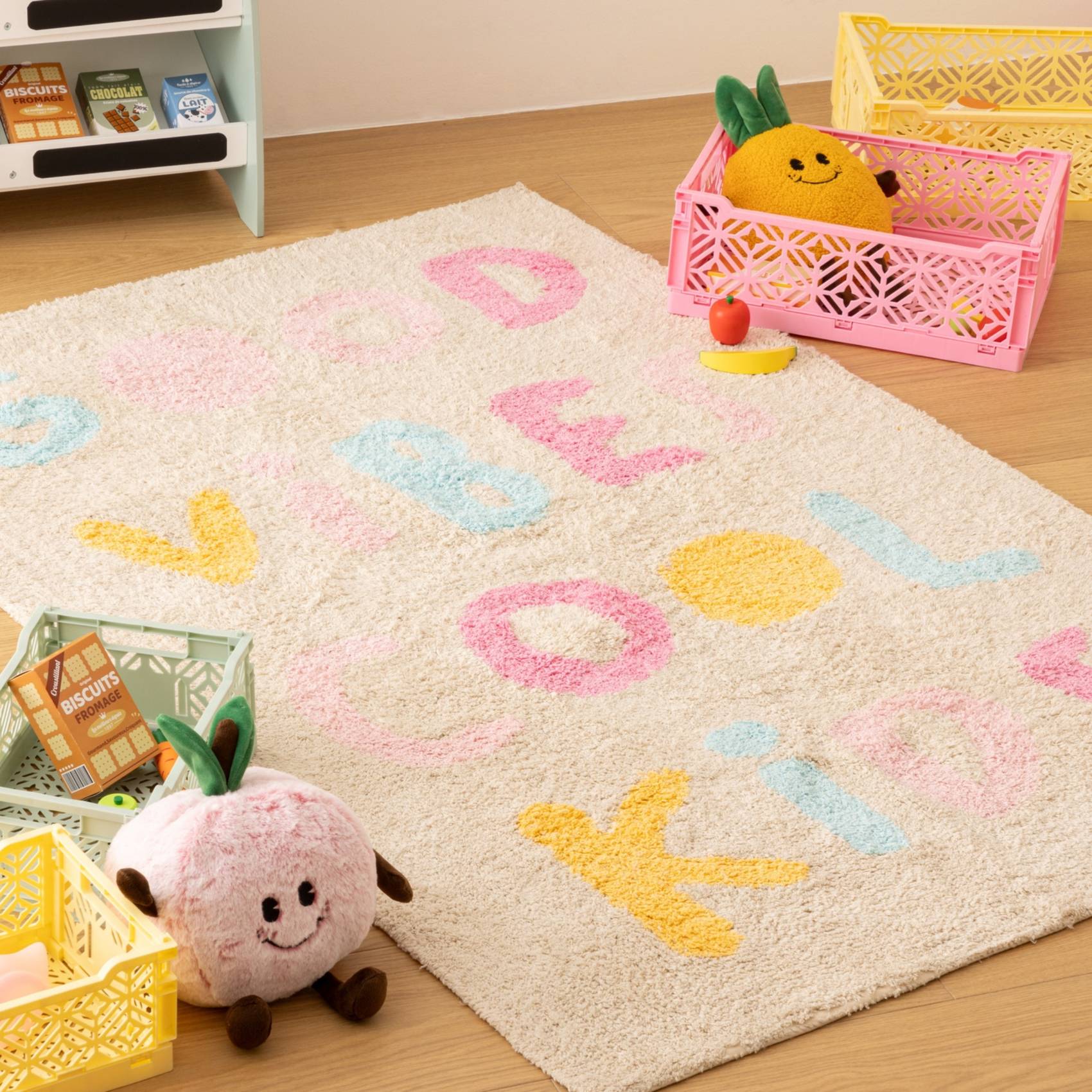 Tapis enfant tufté Good Vibes - ATMOSPHERA - Coton - Beige - Image 2