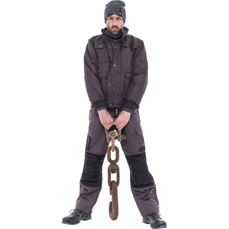 Herock - Pantalon de travail multipoches HEROCK Mars gris/noir - taille 38 - HEROCK - Image 4