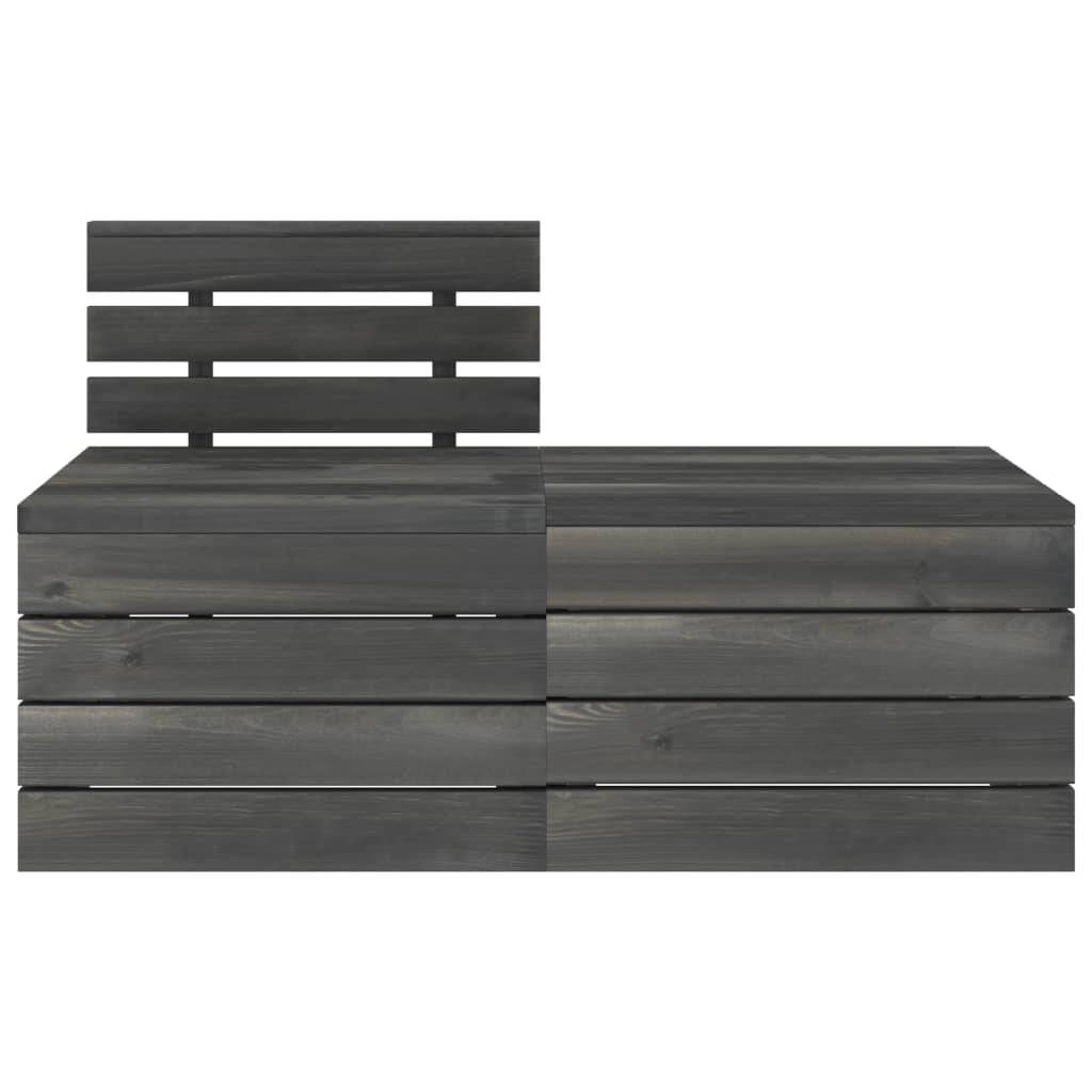 Helloshop26 - Salon de jardin palette meuble d'extérieur ensemble de mobilier 6 pièces bois de pin massif - Imagen 8