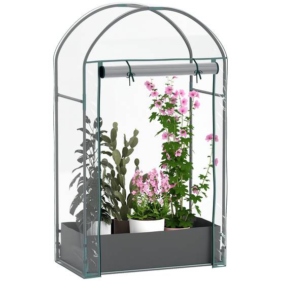 Mini serre de jardin Plastique Transparent 89x50x152 cm - Image 1