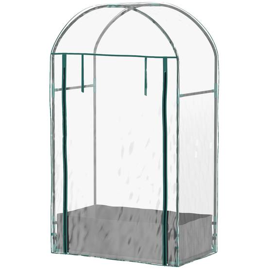 Mini serre de jardin Plastique Transparent 89x50x152 cm - Image 2