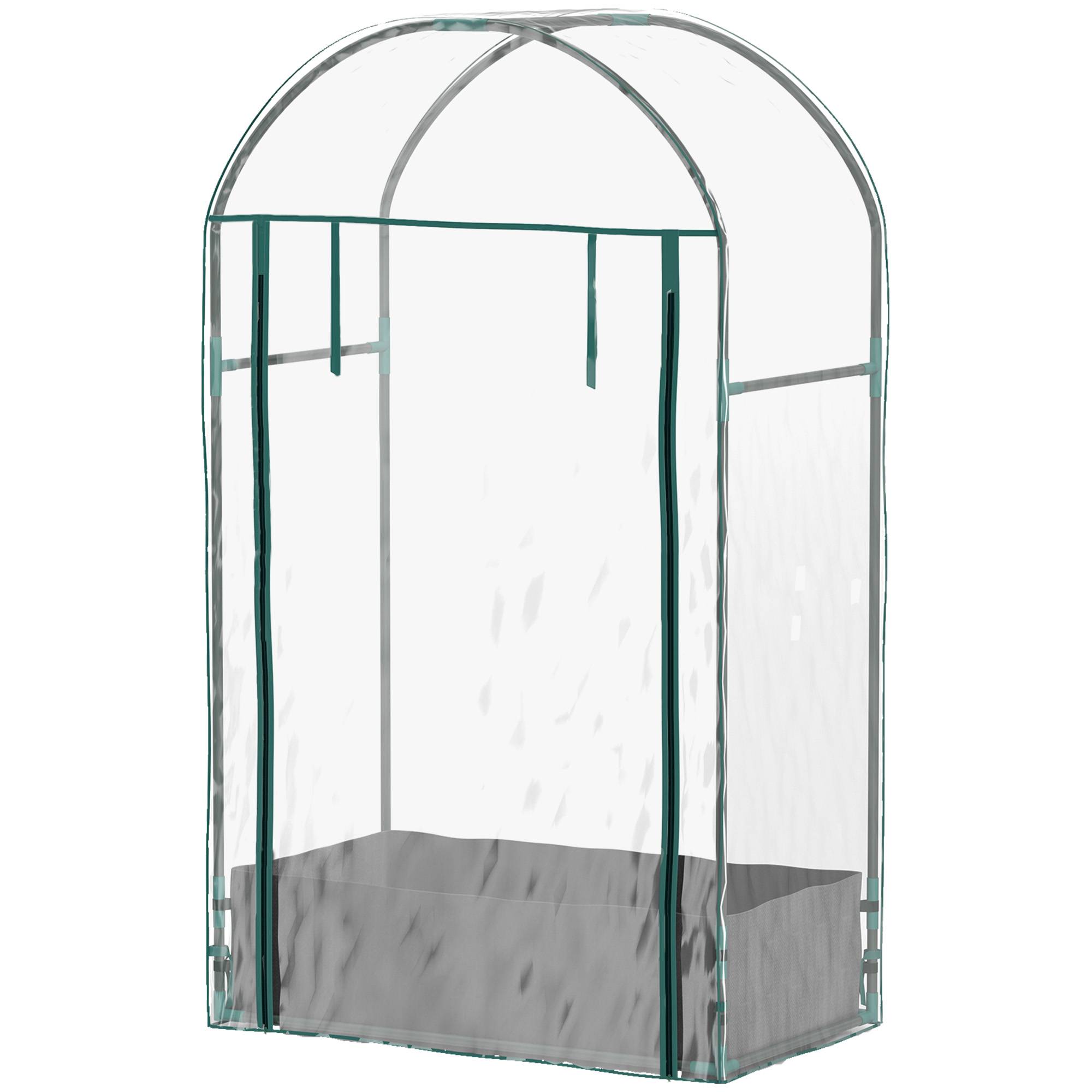 Mini serre de jardin Plastique Transparent 89x50x152 cm - Image 2
