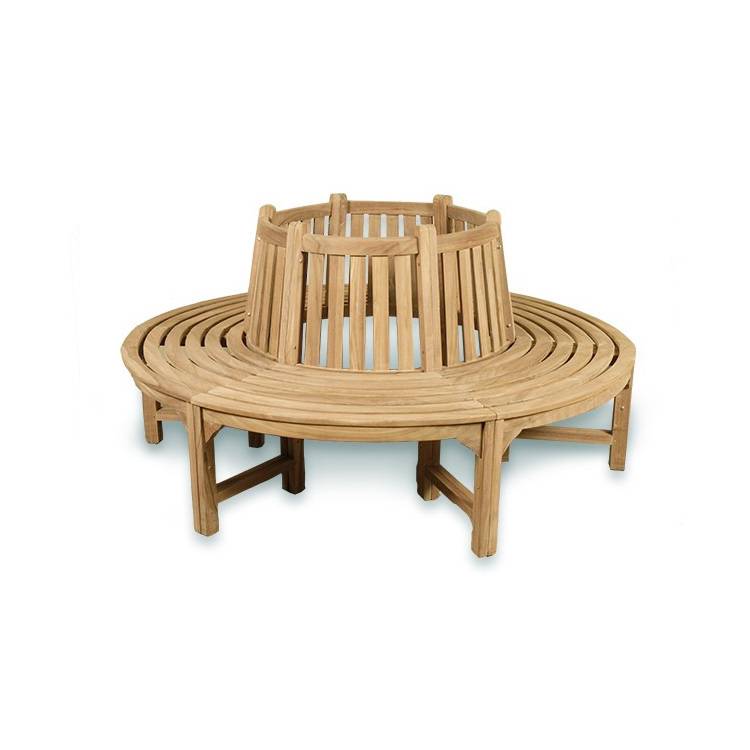 Teck'Attitude - Banc circulaire en teck massif tour d'arbre 360°, Westminster - TECK'Attitude - Imagen 1