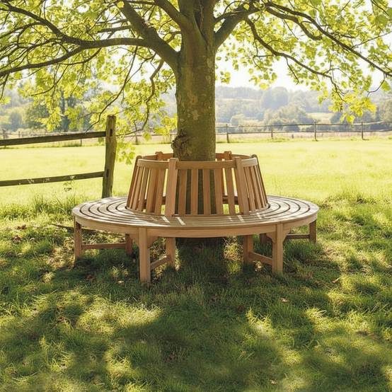 Teck'Attitude - Banc circulaire en teck massif tour d'arbre 360°, Westminster - TECK'Attitude - Imagen 3
