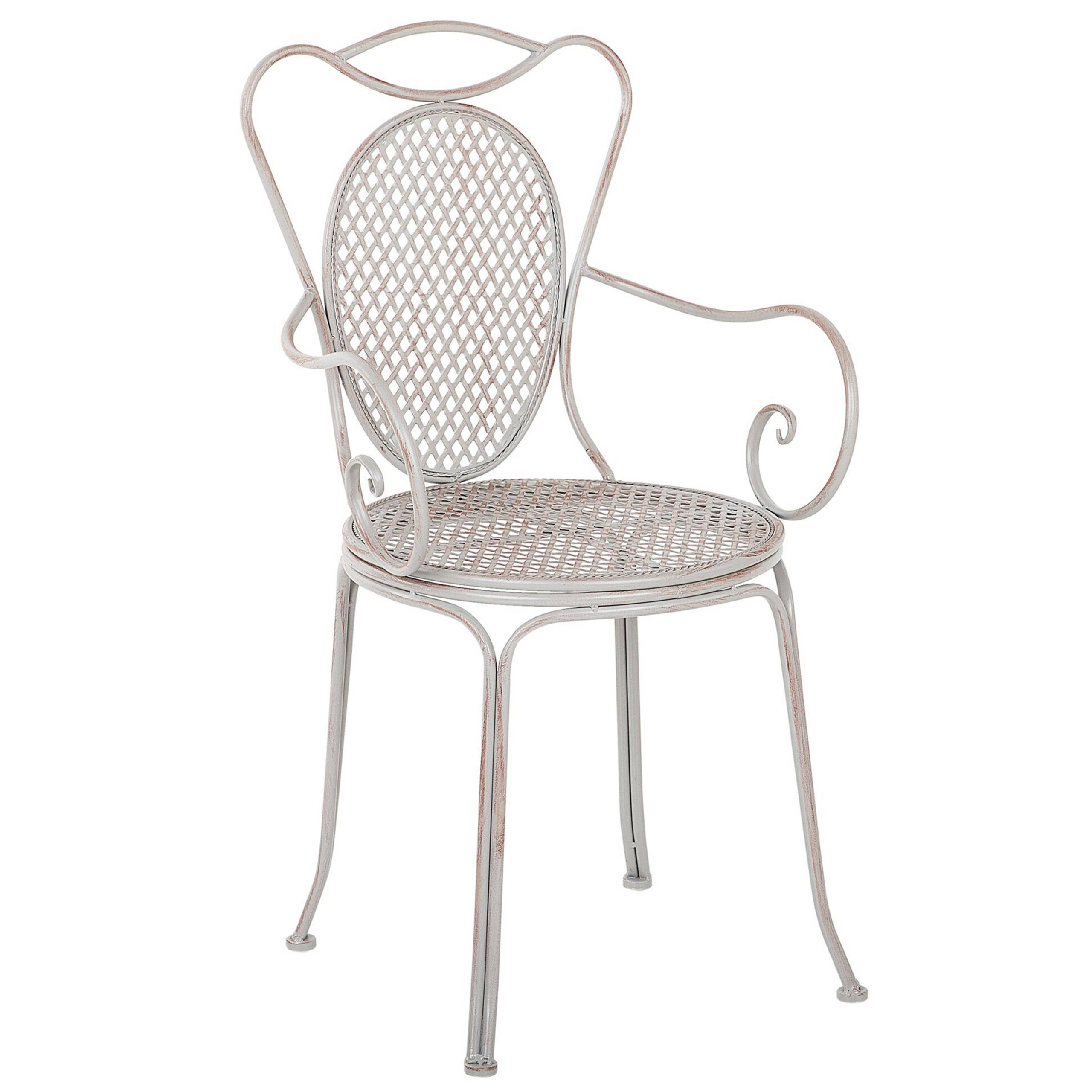 Beliani - Chaise de jardin Métal Gris CILENTO - Beliani - Imagen 6