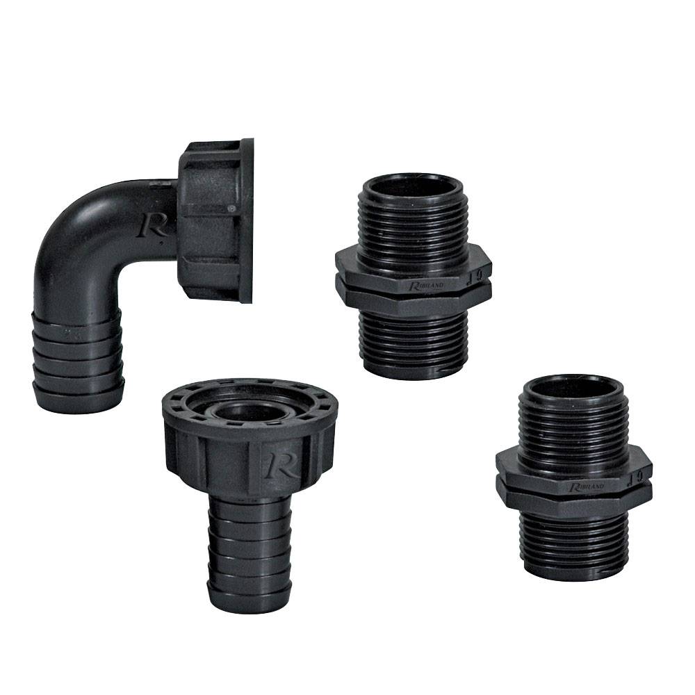 Ribimex - Kit raccords 1 pouce en lot pour tuyau diamètre 25mm