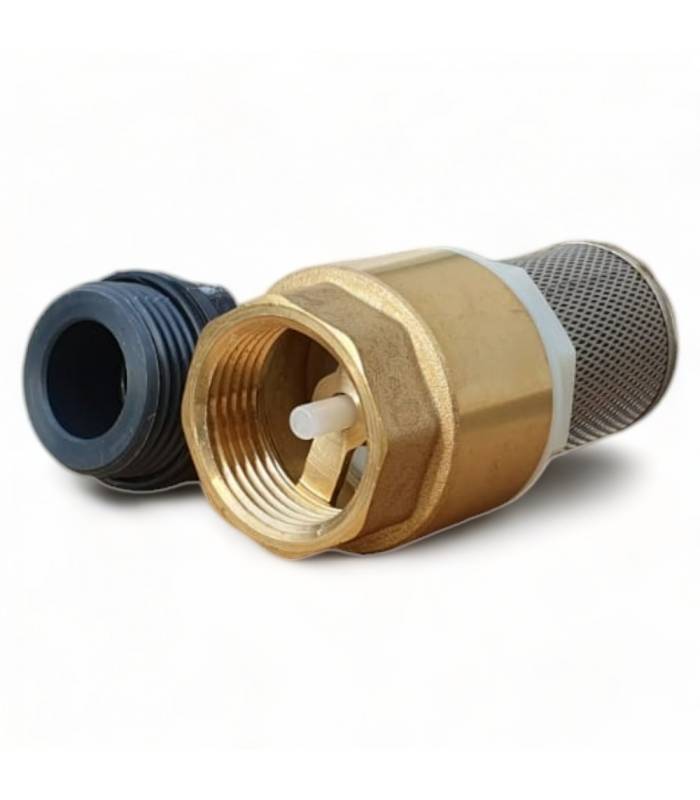 Clapet anti retour en laiton avec crépine et manchette, pour pompe - 1 pouce (25 mm) - Imagen 3