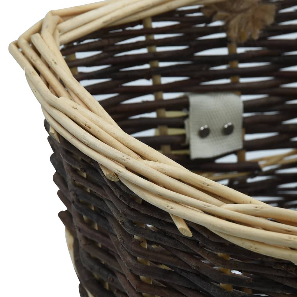 Sac à dos panier à bûches en osier naturel pour transport de bois 50 cm – ComfortXL Outdoor Living - Image 6