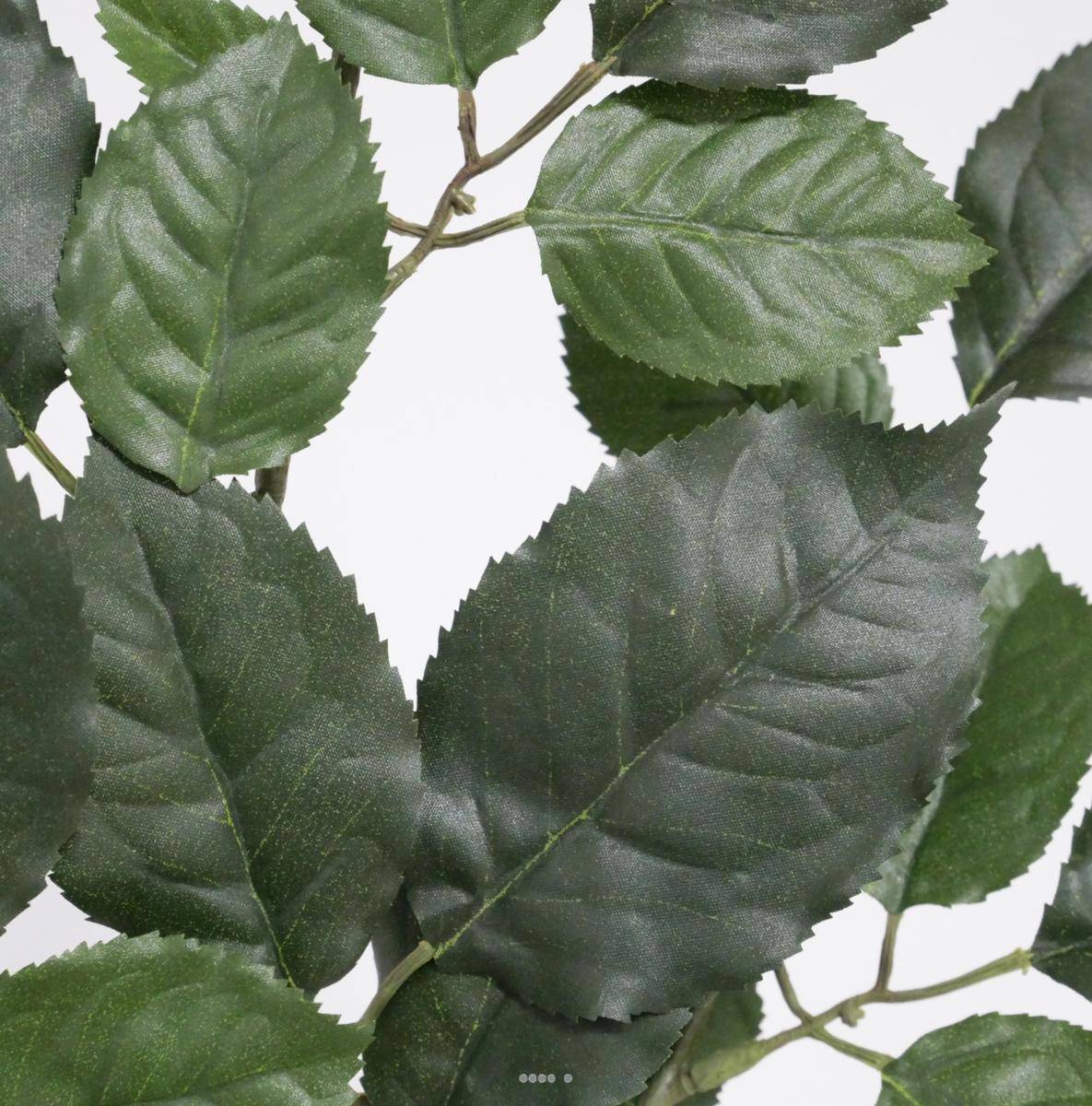 Artificielles - Branche de Hetre artificiel vert H 65 cm 43 feuilles feu retardant - Imagen 3