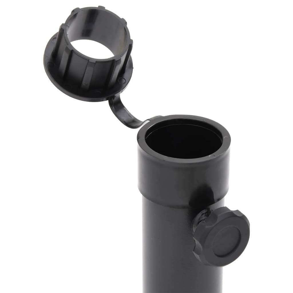 Vidaxl - Base de parasol pour mât Ø38/48 mm noir mat acier vidaXL 4003373 - Image 5