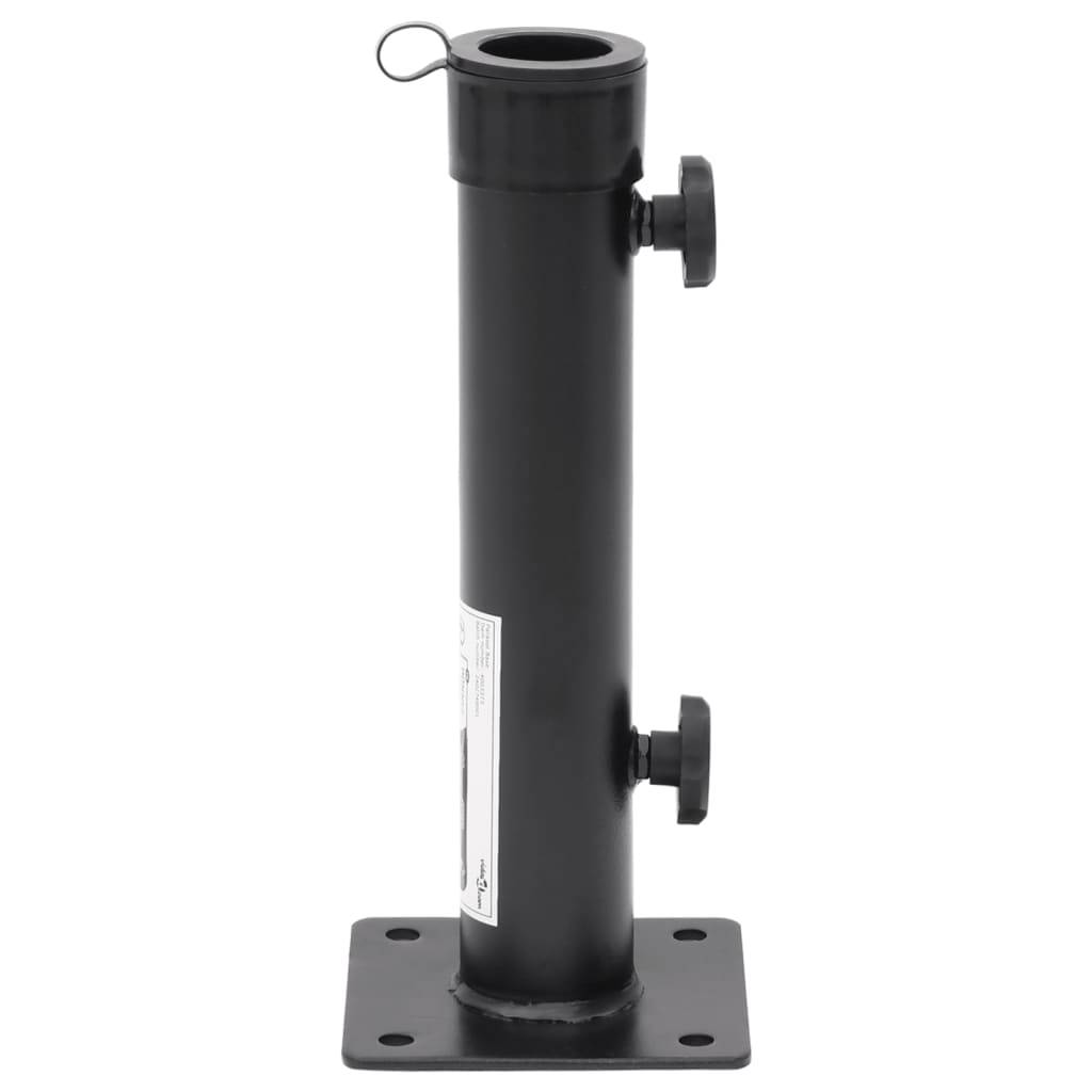 Vidaxl - Base de parasol pour mât Ø38/48 mm noir mat acier vidaXL 4003373 - Image 2