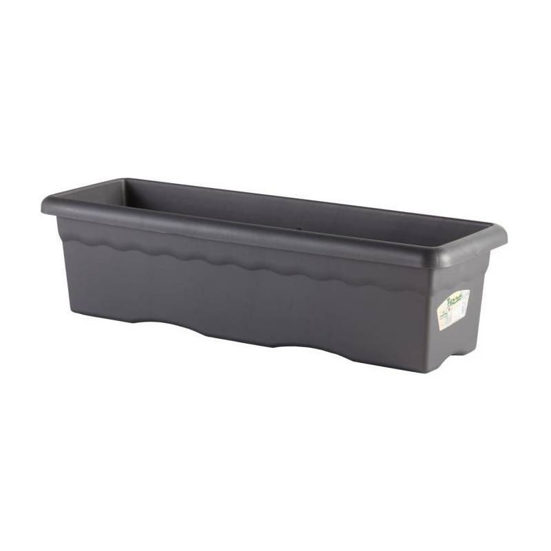 Plastiken Jardiniere Rectangulaire - 60 X 33 Cm - Anthracite - Imagen 1