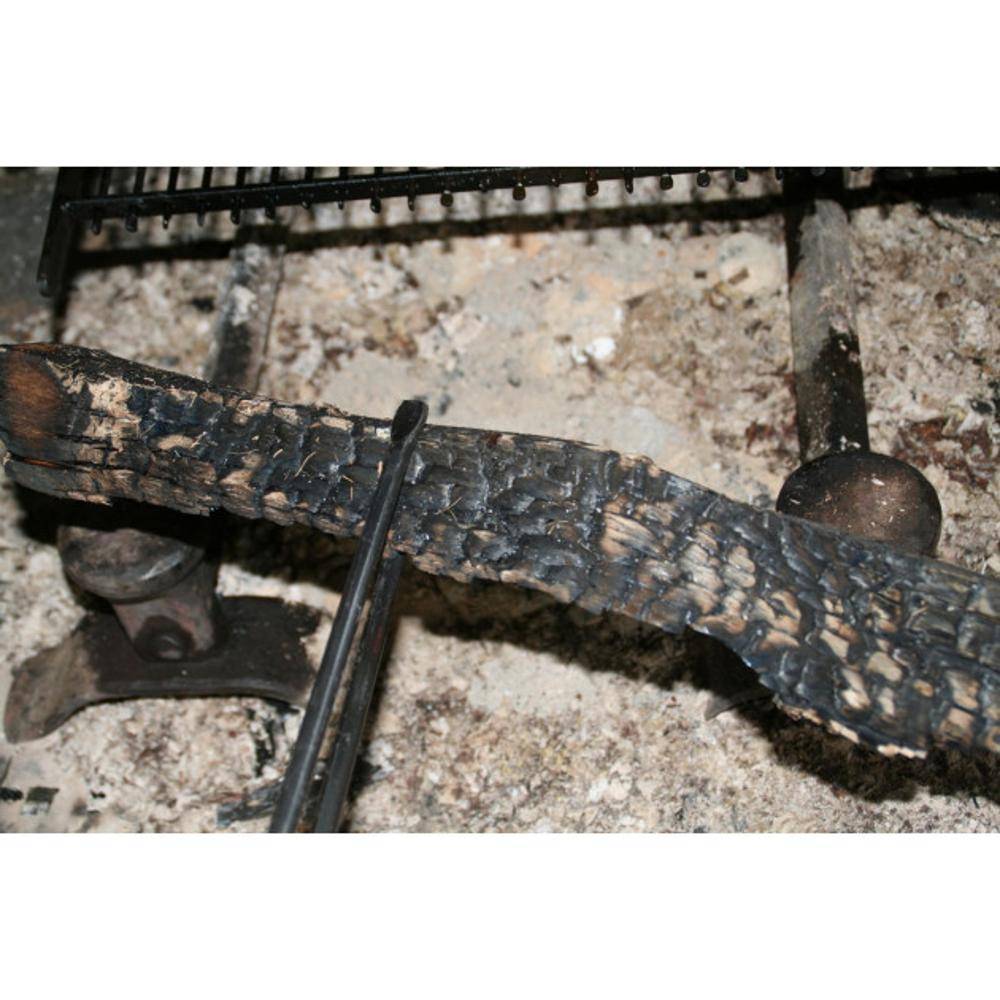Pince à bûches cheminée Forge de Rodez Forgée d'une pièce 60 cm - Imagen 2
