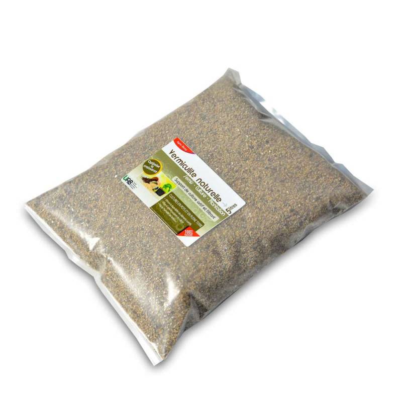 Vermiculite minérale naturelle pour semis cultures plantations - Sac 5 litres
