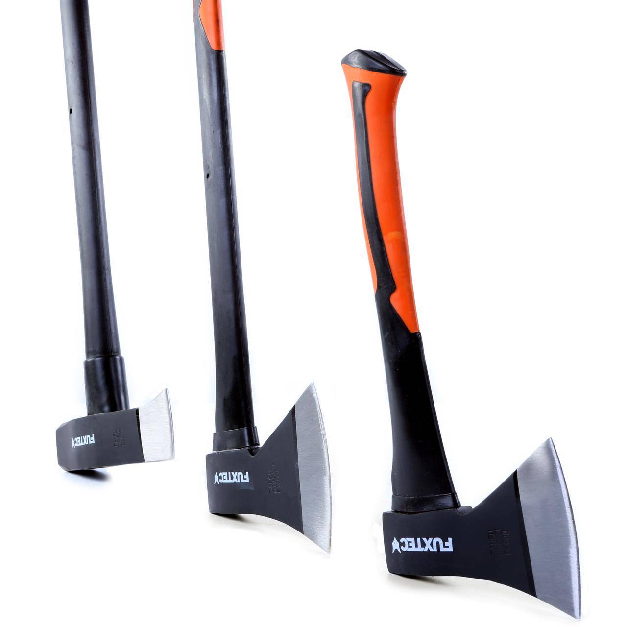 FUXTEC - Hachettes bois acier forgé - FUXTEC FX-AX4 - Set hachette 36cm + hache 69cm + hache de fendage 91cm + coin fendeur acier 1,8kg - Image 6