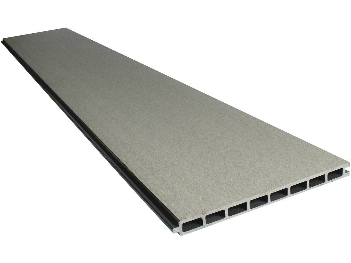 Habitat Et Jardin - Kit Clôture 1.6 X 1.6 M Composite Et Aluminium + Profilés De Finitions - Kit De Fixation Offert - Gris -habitat Et Jardin - Imagen 2