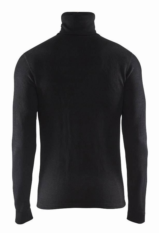 Haut de sous-vêtement col zippé - BLAKLADER - XWarm Noir T.L 489417069900-L - Image 2