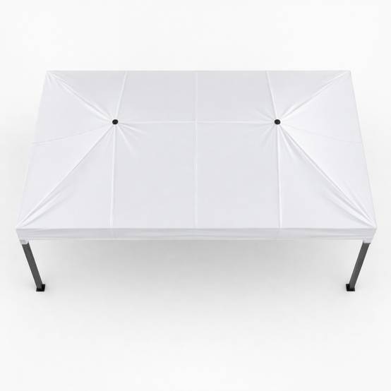 Barnum pliant professionnel 3 X 4,5 M, Tonnelle/Tente/Chapiteau pour jardin, marché, foire Unité Blanc - Image 2