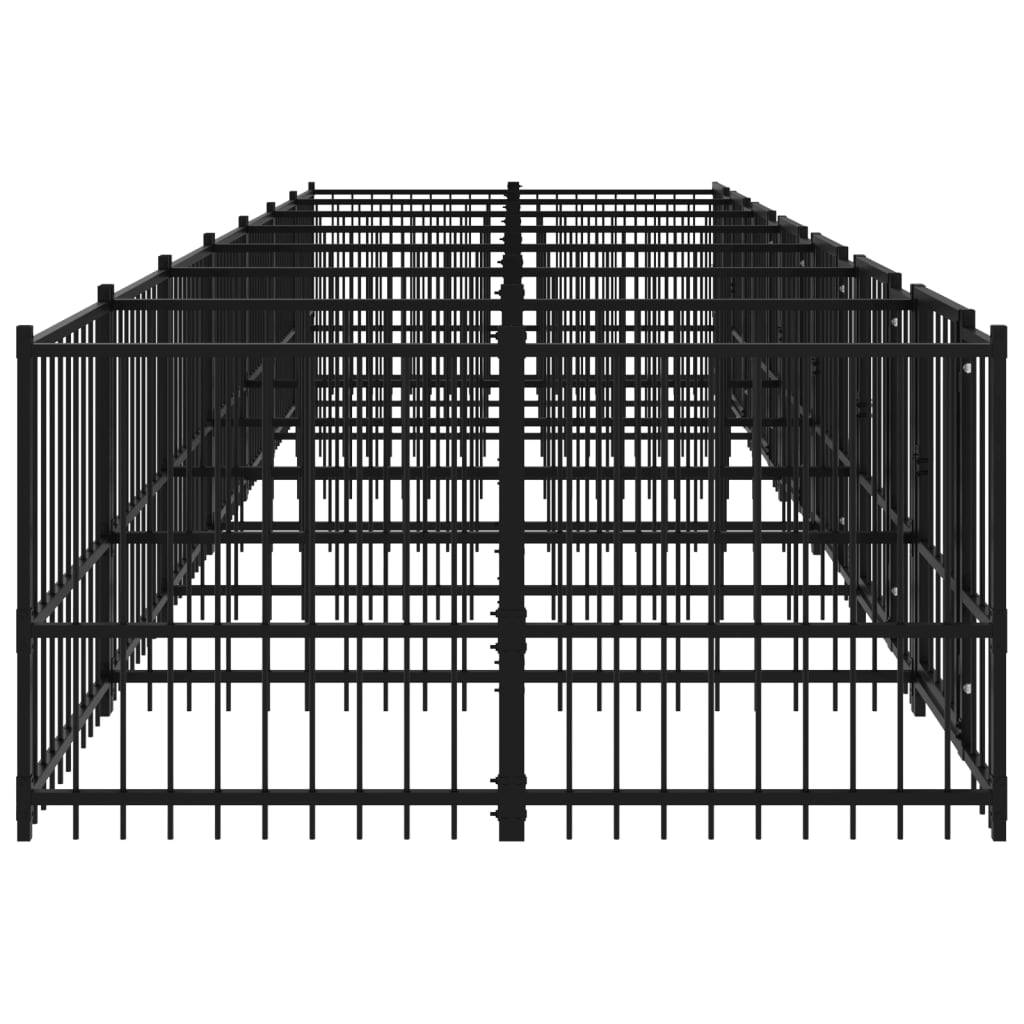 Vidaxl - Chenil d'extérieur pour chiens Acier 13,14 m² vidaXL 3124584 - Imagen 4