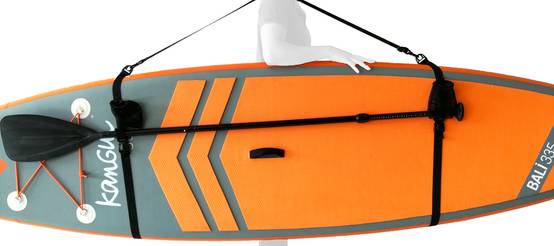 Kangui - KANGUI Sangle de portage pour stand up paddle gonflable avec fixation pagaie - Image 1
