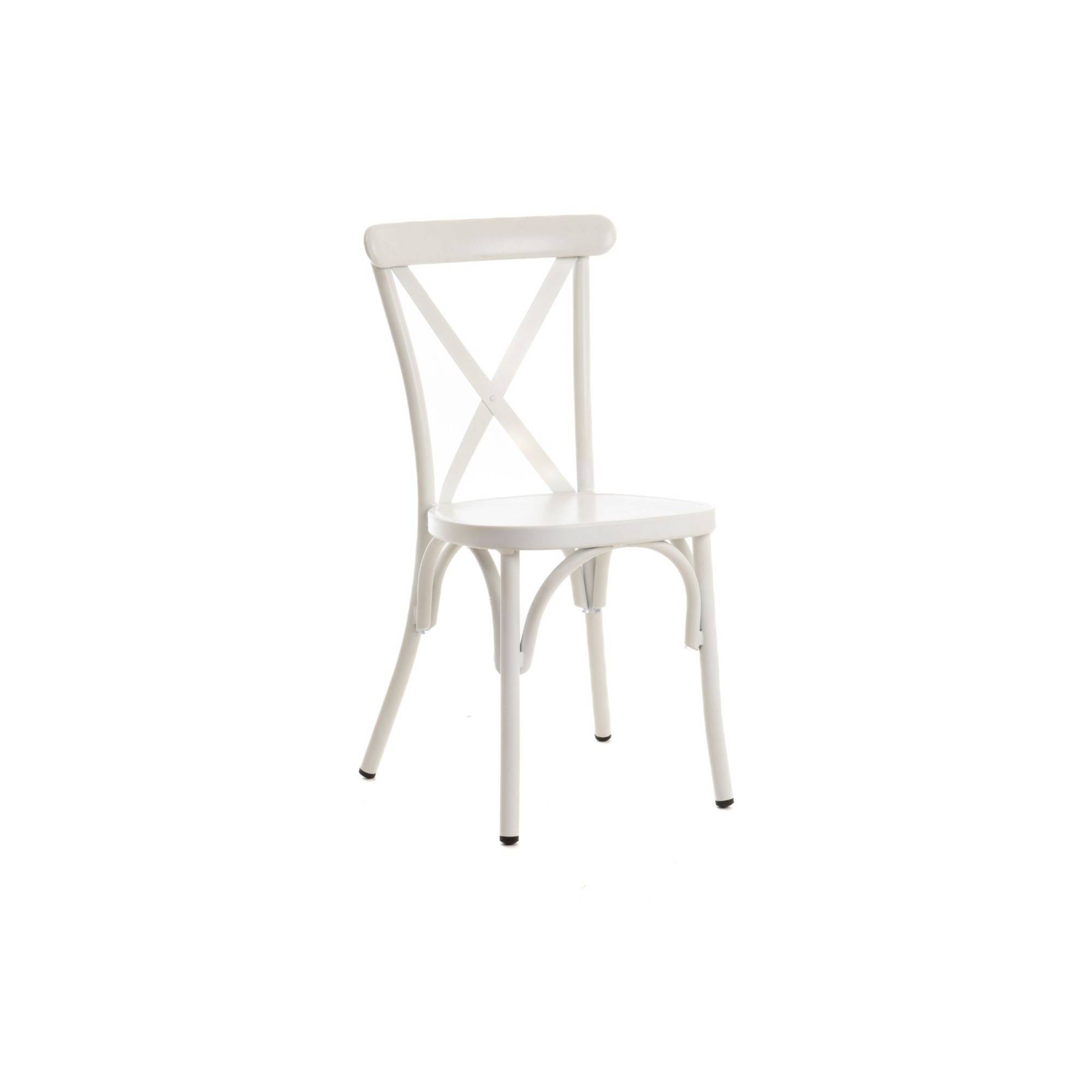 Autre - Chaise de jardin bistrot empilable en aluminium (lot de 2) - DAHLIA - Imagen 3