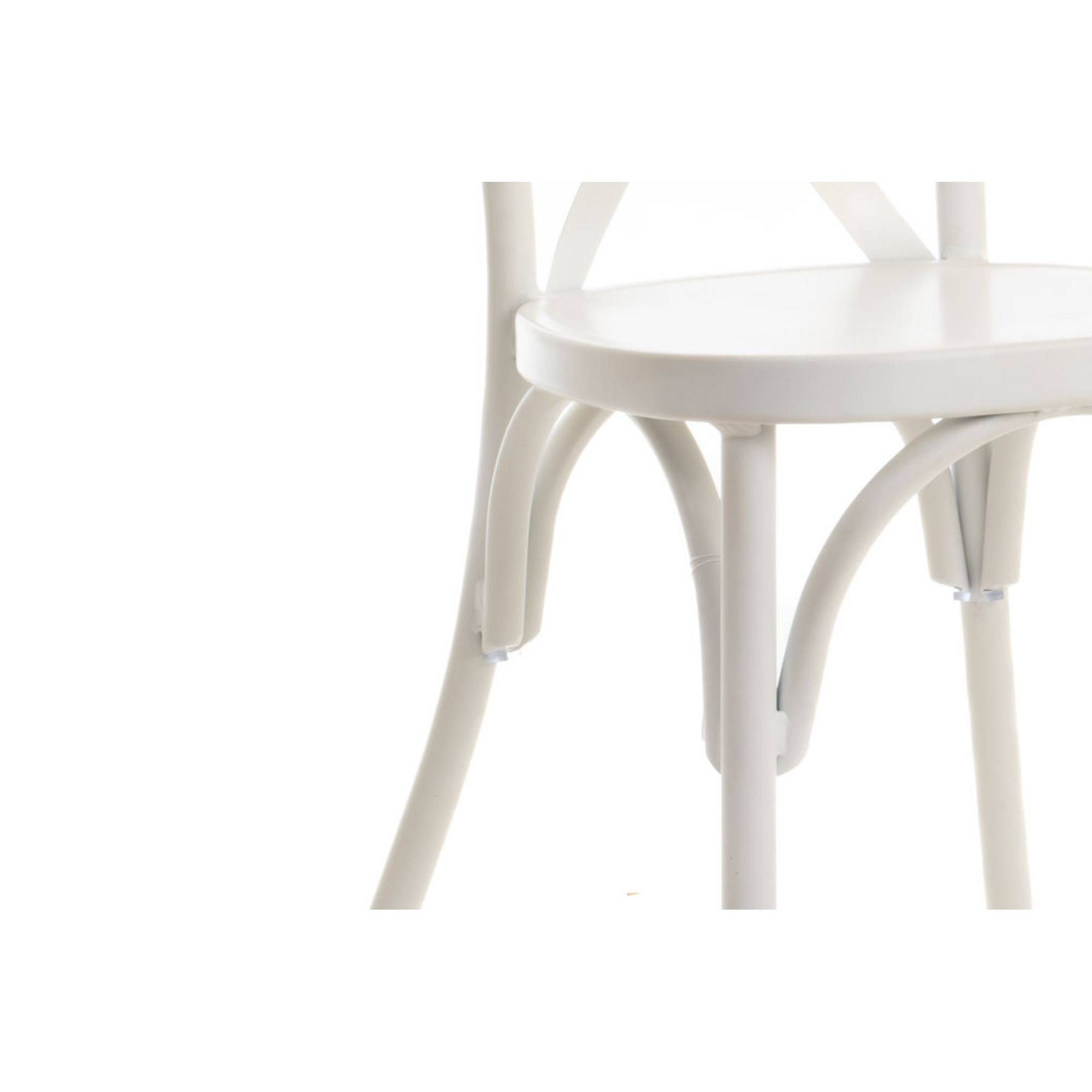Autre - Chaise de jardin bistrot empilable en aluminium (lot de 2) - DAHLIA - Imagen 4