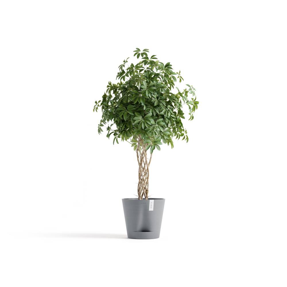 Ecopots - Pot Rond Venice 2 Bleu Gris + réservoir d'eau - Ø 40 x H. 35 cm - 4 L ECOPOTS