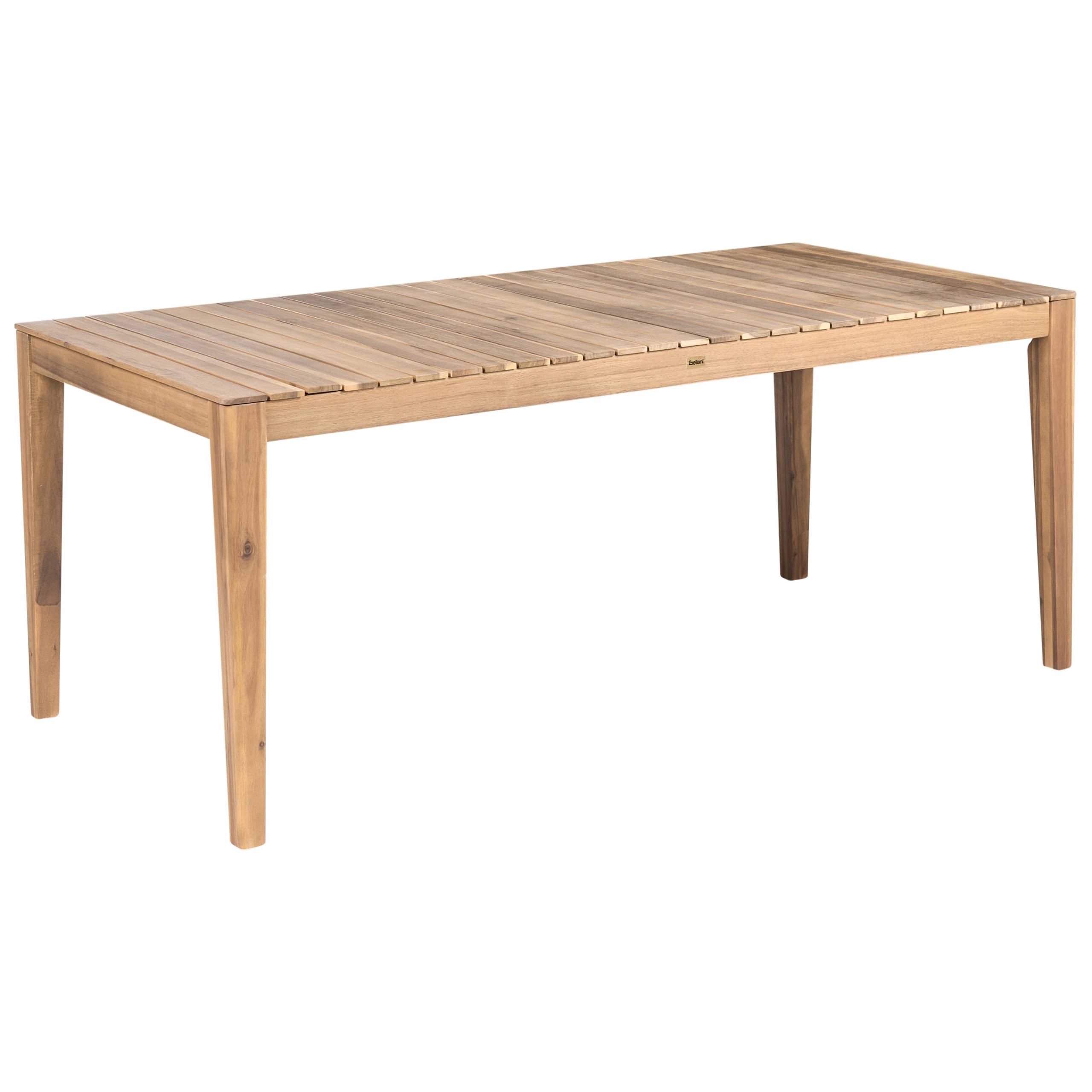 Beliani - Table de repas, 8 Personnes Bois d'acacia certifié Marron clair CHIOGGIA - 180x90x75- Beliani