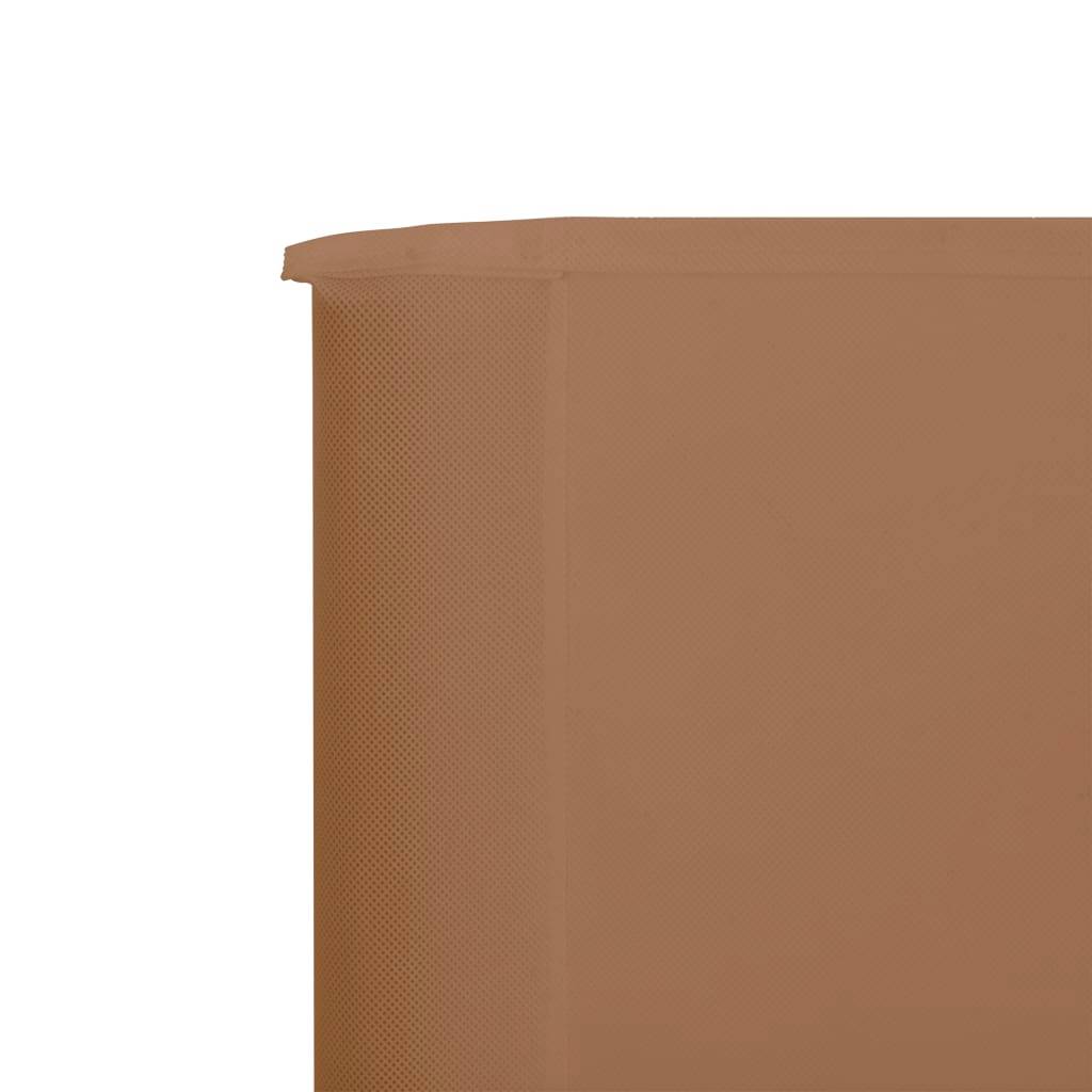 Helloshop26 - Brises-vue paravent 9 panneaux tissu 1200 x 160 cm taupe - Imagen 4