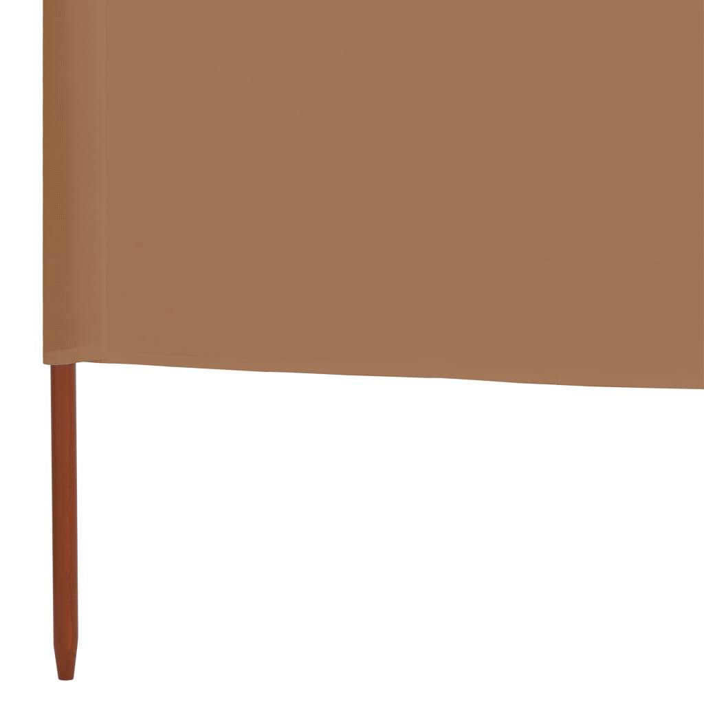 Helloshop26 - Brises-vue paravent 9 panneaux tissu 1200 x 160 cm taupe - Imagen 5