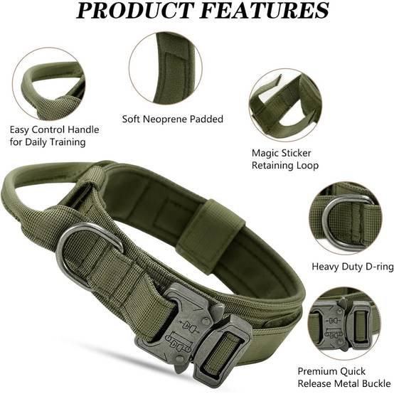 Collier pour chien vert XL - MCBOSON - Image 3