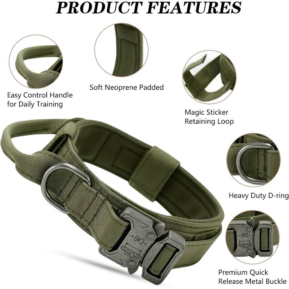 Collier pour chien vert XL - MCBOSON - Image 3