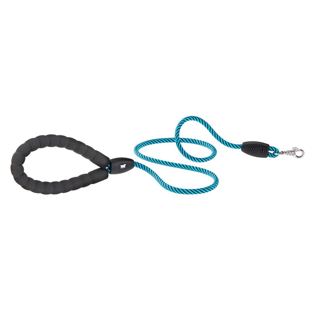 Ferplast - Laisse pour Chiens SPORT EXTREME G8/120, Longe en Nylon Robuste, Poignée Rembourrée Confortable, Azur-Bleu - Imagen 1