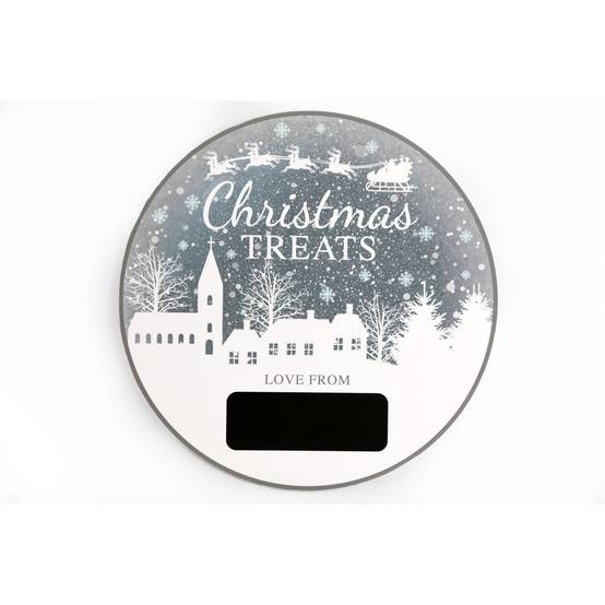 Sans Marque - Calendrier de l'Avent rond Christmas Ice - Argent - Heart of the home