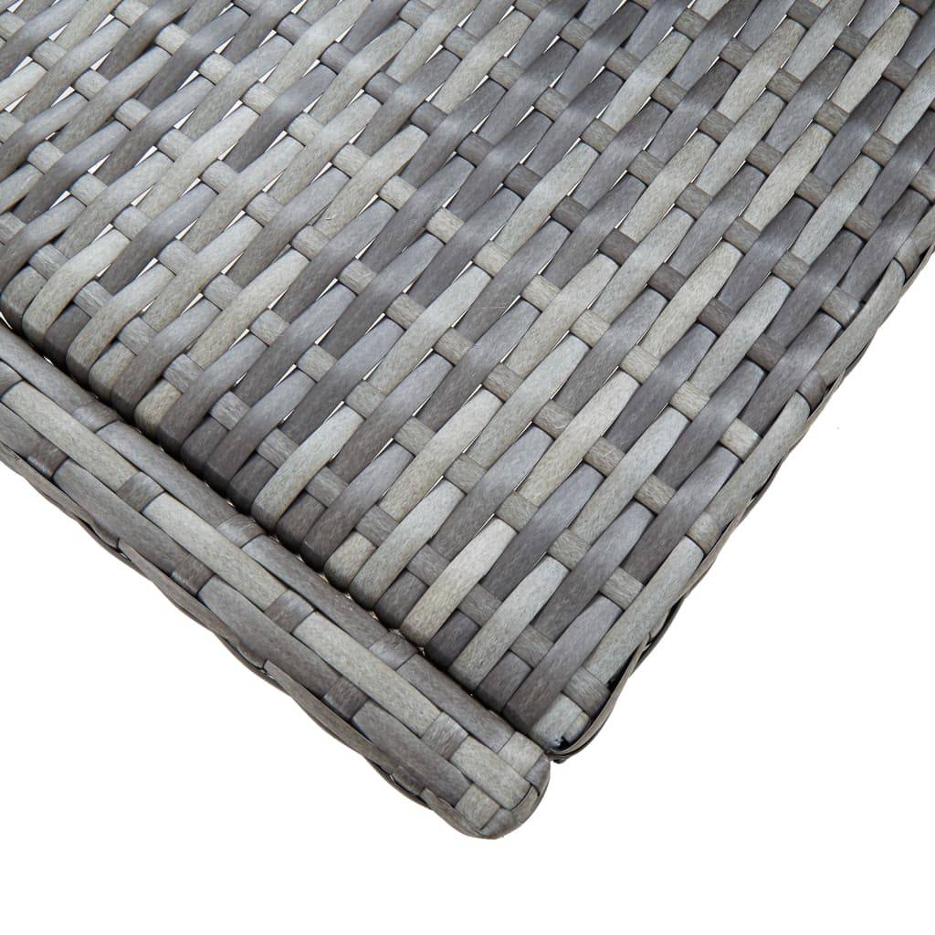 Vidaxl - Ensemble de bar d'extérieur 9 pcs poly rotin bois d'acacia Gris vidaXL 49567 - Imagen 5