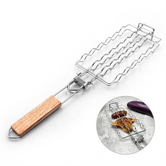 Grille à barbecue en acier inoxydable pliable pour usage extérieur et intérieur-Lytech - Image 6