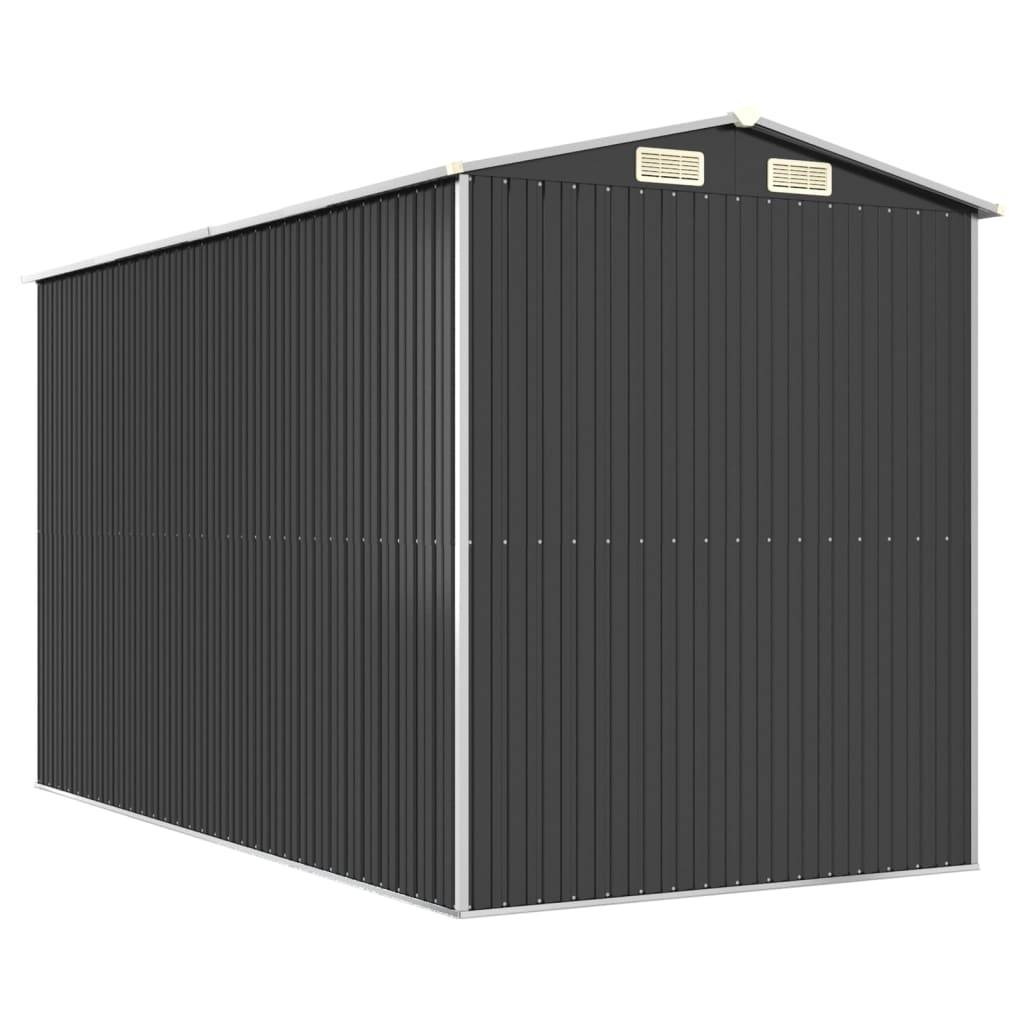 PANGIVO - Abri de jardin avec porte coulissante - Acier galvanisé - Anthracite 192x357x223 cm - Surface au sol 6,85m² - PANGIVO - Image 5