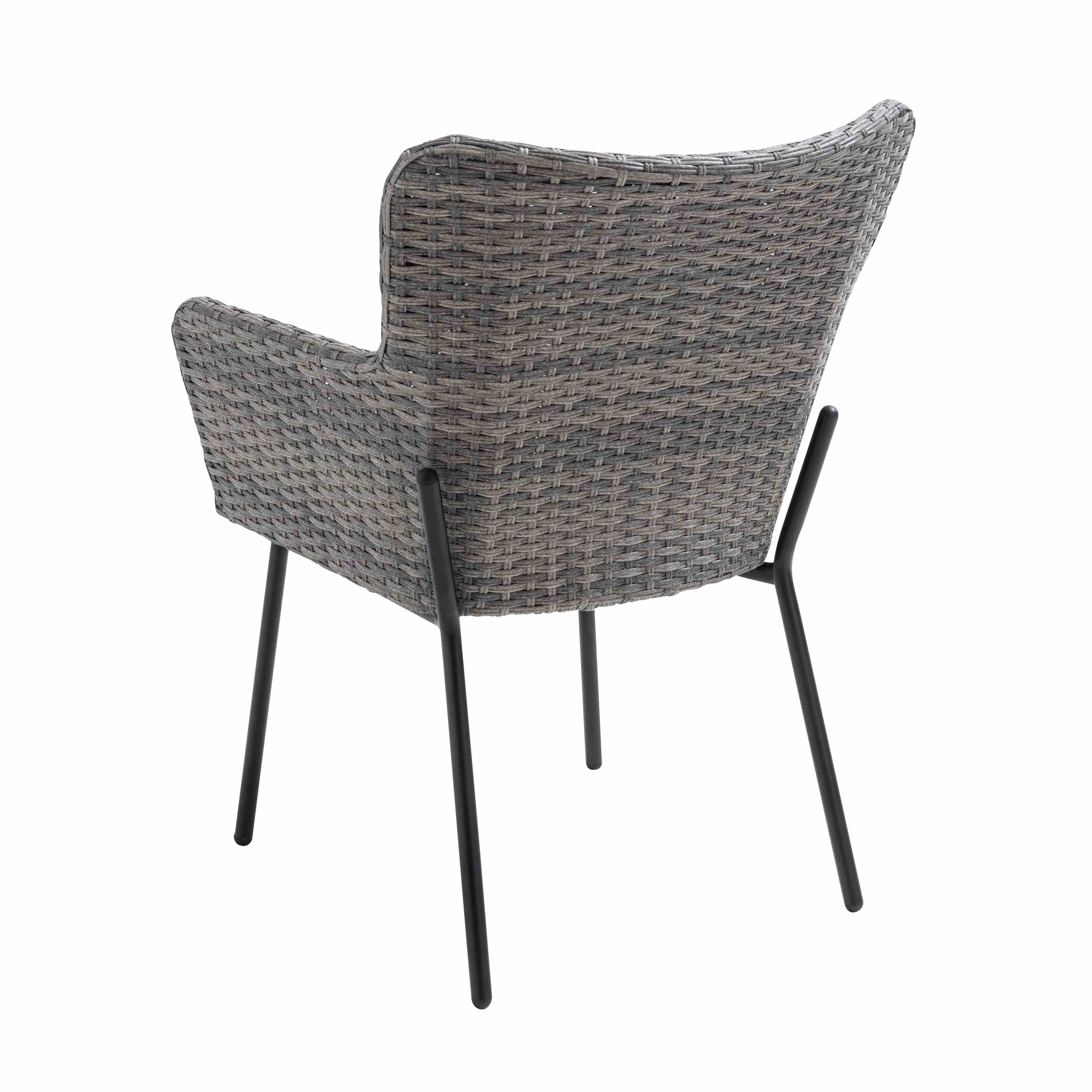 Oviala - Lot de 2 fauteuils de jardin rond en osier Murcia - Oviala - Imagen 4
