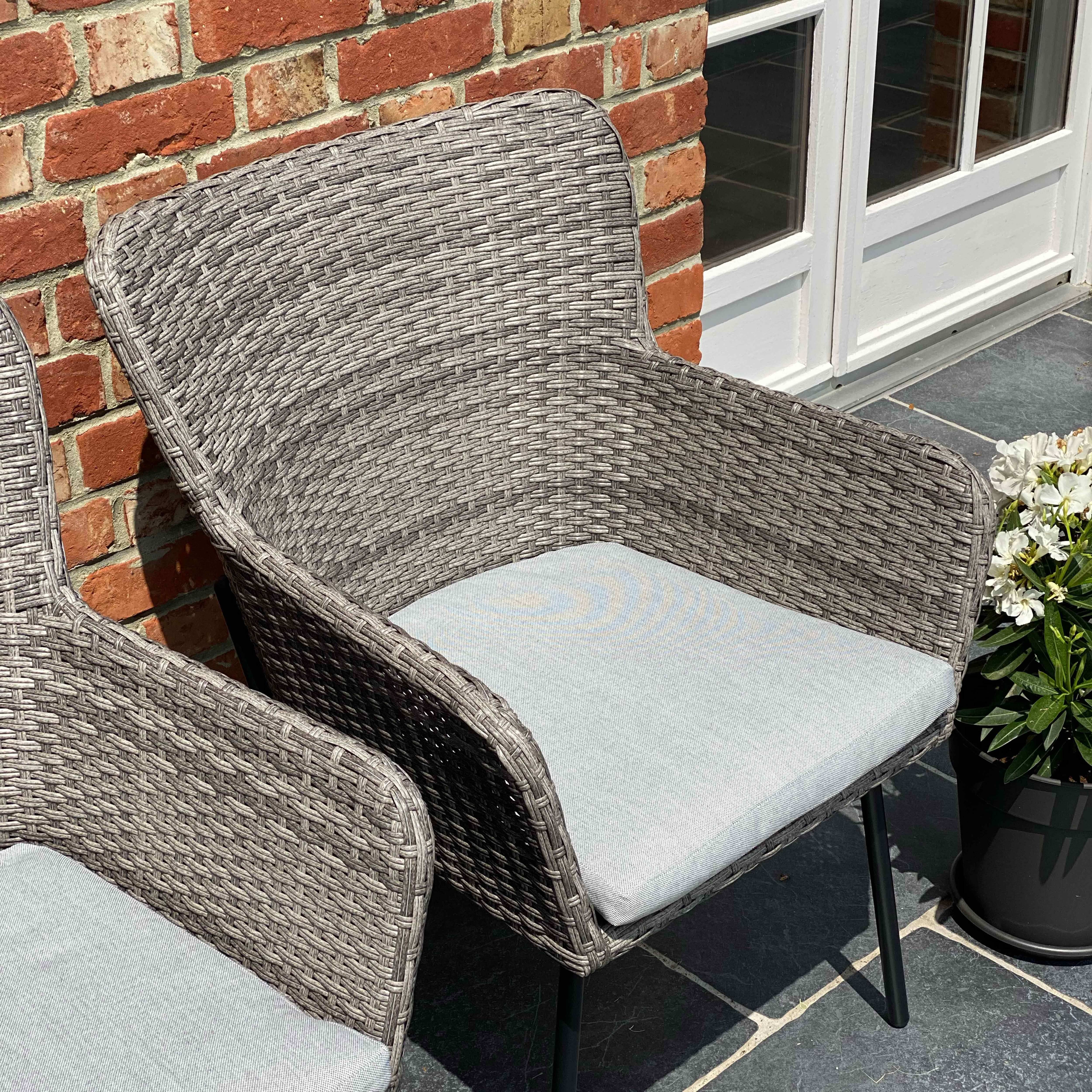 Oviala - Lot de 2 fauteuils de jardin rond en osier Murcia - Oviala - Imagen 6