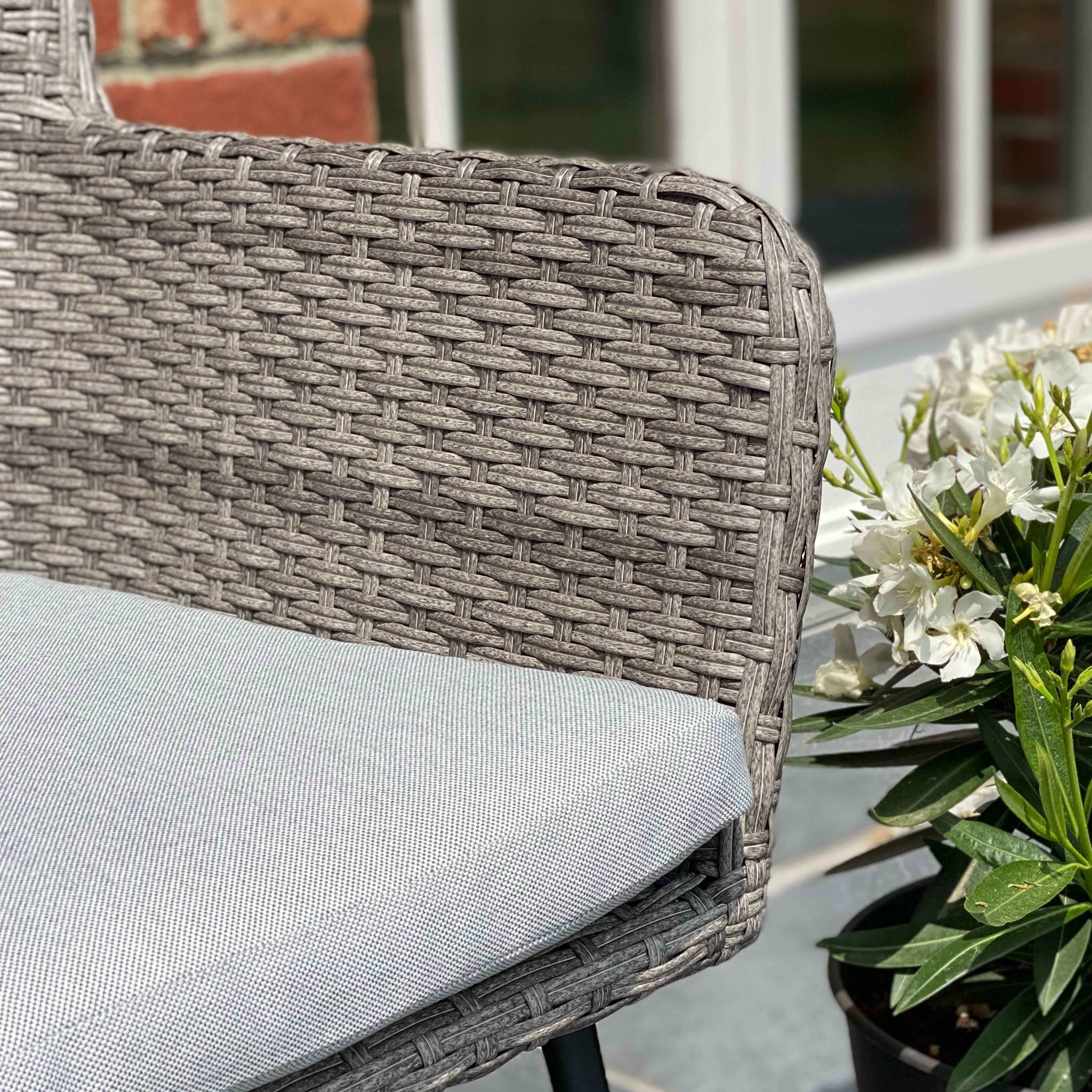 Oviala - Lot de 2 fauteuils de jardin rond en osier Murcia - Oviala - Imagen 5