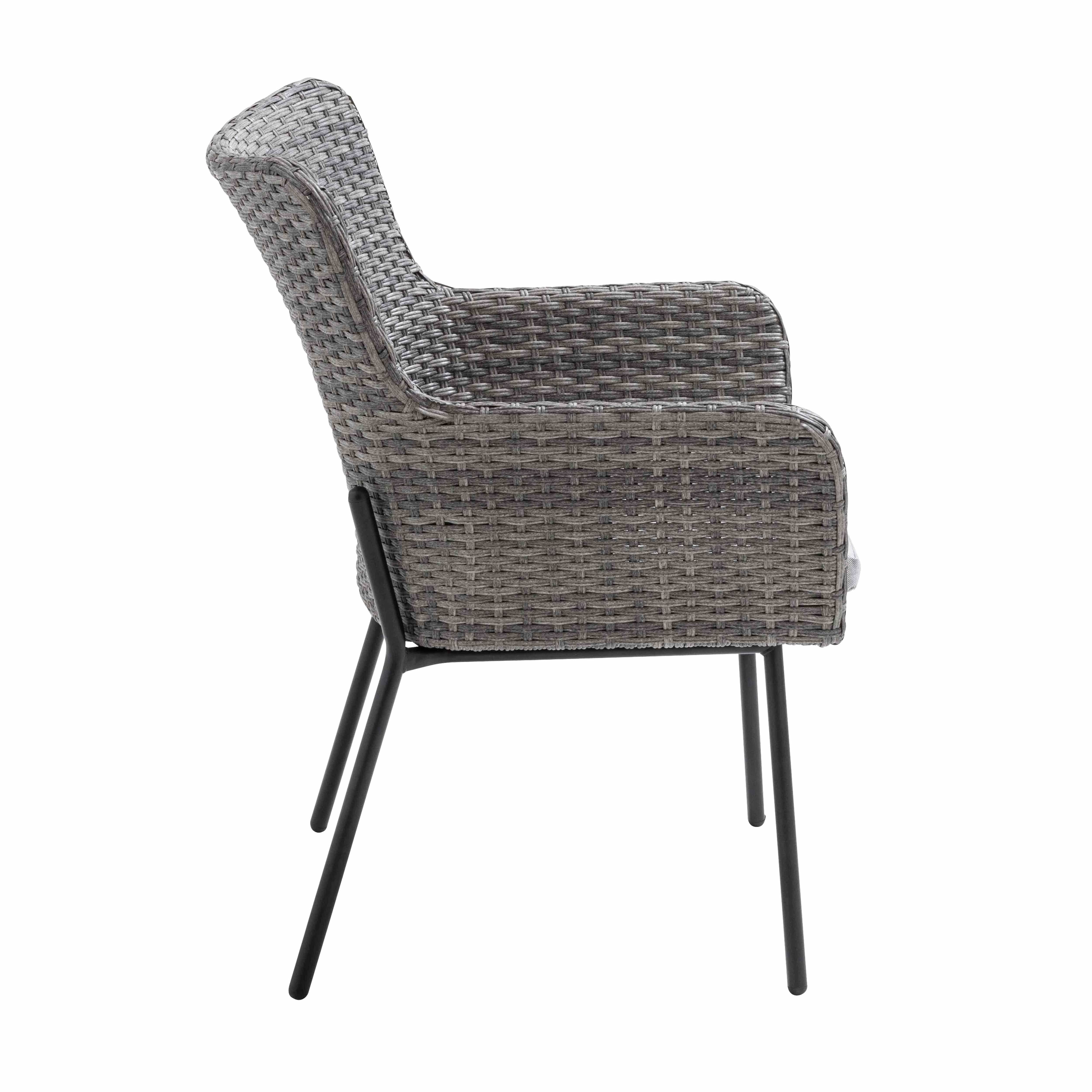 Oviala - Lot de 2 fauteuils de jardin rond en osier Murcia - Oviala - Imagen 3