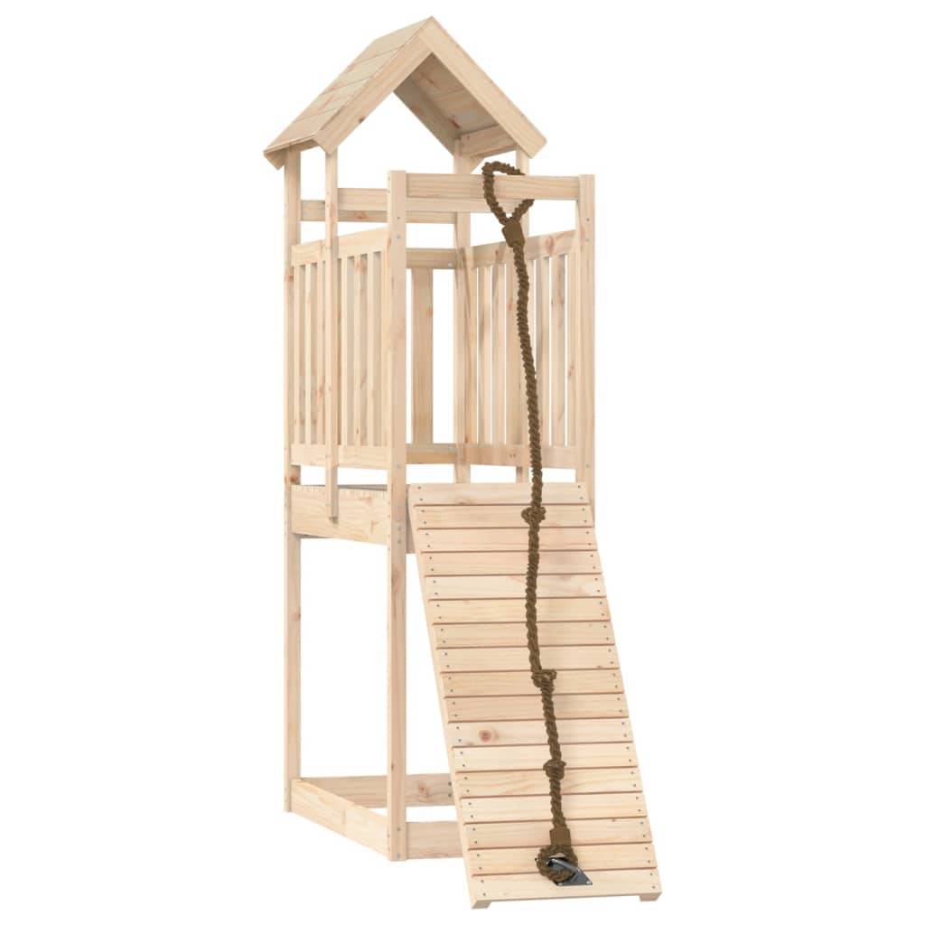 Helloshop26 - Maisonnette de jeu avec mur d'escalade 64 x 175 x 214 cm bois massif de pin - Imagen 1