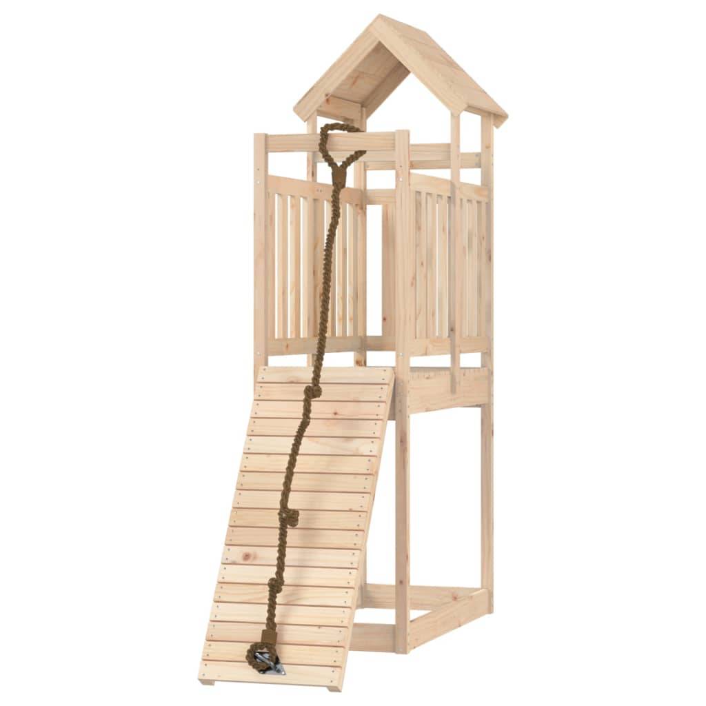 Helloshop26 - Maisonnette de jeu avec mur d'escalade 64 x 175 x 214 cm bois massif de pin - Imagen 2