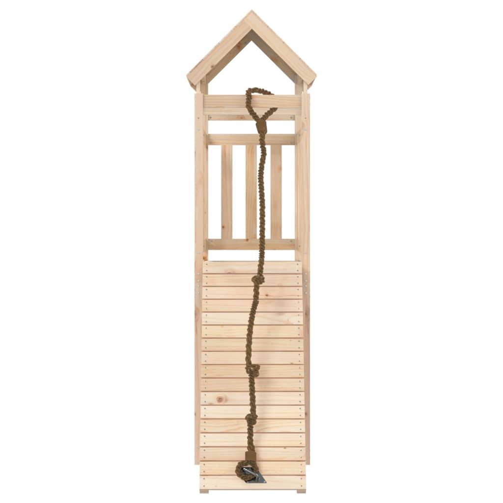 Helloshop26 - Maisonnette de jeu avec mur d'escalade 64 x 175 x 214 cm bois massif de pin - Imagen 3